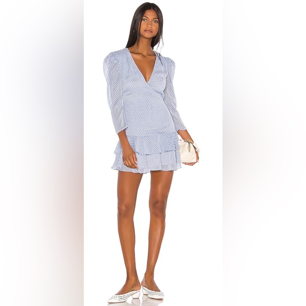 Song of Style Jace Mini Dress in Sky Blue, Size XS
